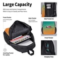 thumbnail image 4 of Easygdp Orange To Teal Gradient1 Mochila para Niños y Niñas con Set de Caja de Almuerzo y Estuche para Lápices 3 en 1, Mochila Escolar Estampada para Adolescentes, 4 of 7