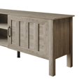 thumbnail image 6 of Home Design Opelika 71" TV Stand with Spacious Storage and Open Shelves, Modern Vintage Design for Living Room, Easy Assembly, Antique Gray, 6 of 9