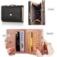 thumbnail image 4 of Portefeuille Femme - Portefeuille Femme en Cuir, Portefeuille Femme en Cuir Élégant Mignon Sac à Main Portefeuille Porte-Monnaie pour Femme, 4 of 7