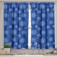 thumbnail image 2 of Ambesonne Blue Mandala Valance & Curtain, Floral Composition Art, 55"x45", Sky Blue Violet Blue, 2 of 7