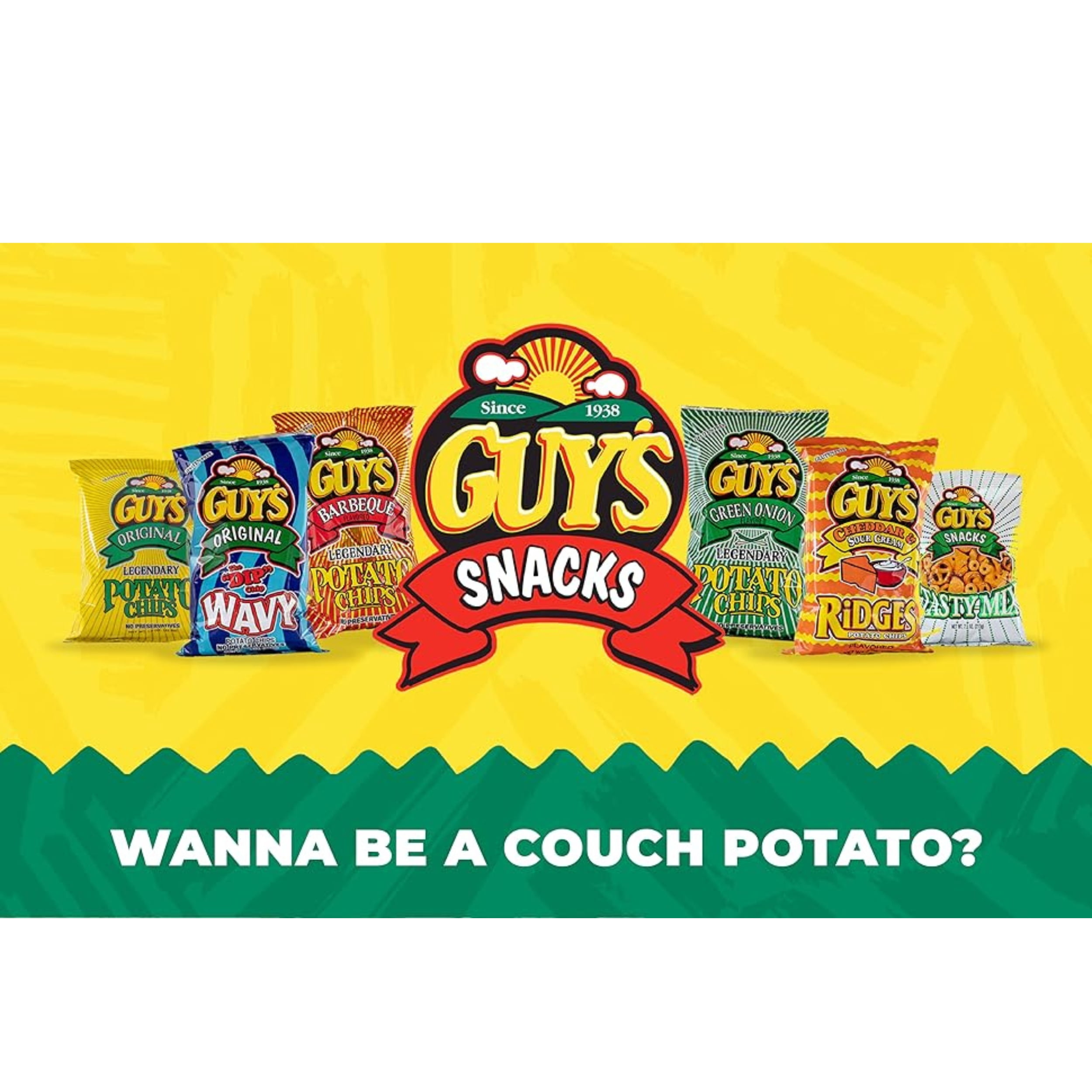 Guy's BBQ Bag Potato Chips, 8 oz