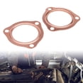 thumbnail image 2 of Juntas de colector de escape de automóvil, juntas de colector de escape reutilizables de 2,5 pulgadas de cobre para colector SBC BBC 302 350 454 Amonsee No, 2 of 6