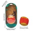 thumbnail image 2 of Dirtbag Hacky Sack Footbag, Hanging Vent Ball Air Freshener, Two-Tone Yellow and Green Scented Bead Freshener, Long-Lasting Hanging Auto Odor Eliminator, Rust and Teal Printed Blister Pack, 2 of 5