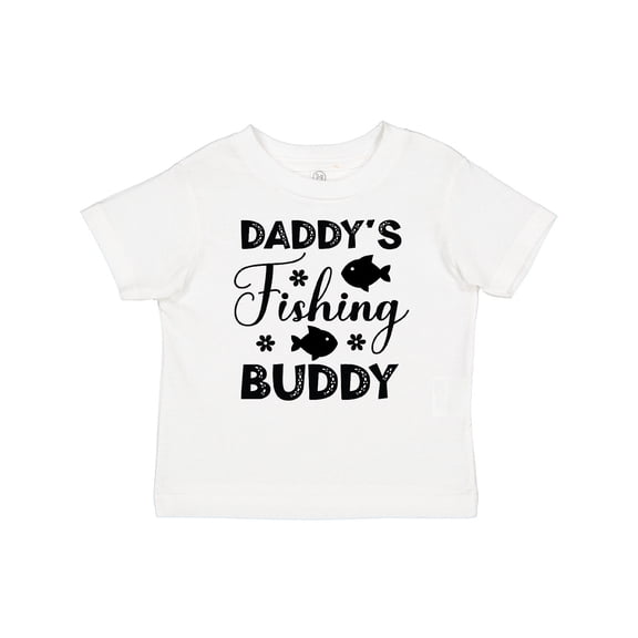 Inktastic Daddy's Fishing Buddy Boys or Girls Baby T-Shirt