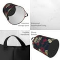 thumbnail image 4 of Daiia Roses Skulls Round Laundry Basket with Handles Thickened Waterproof Circular hamper,Dirty Clothes Storage Basket for Bedroom,Bathroom,College Dorm-Medium, 4 of 8