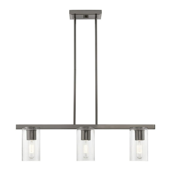 Livex Lighting - Clarion - 3 Light Linear Chandelier In Contemporary Style-14.75