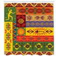 thumbnail image 3 of Ambesonne African Shower Curtain, West Folk, 69"Wx75"L, Multicolor, 3 of 5