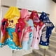 thumbnail image 2 of Manta con capucha de dibujos animados para recién nacido, albornoz infantil, Toalla de baño para bebé, bata de playa de algodón para niño y niña, gorro de astronauta, 2 of 4