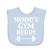 Inktastic Mommy Gym Buddy Fitness Gift Boys or Girls Baby Bib