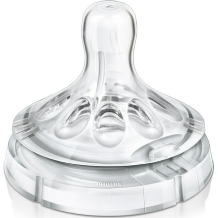 Philips Avent Natural Baby Bottle Nipple, Variflow Nipple 3M+, 2pk, SCF655/23