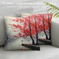thumbnail image 3 of Creowell Impressionist Painting Pillow Case for Home Decor Indoor Outdoor Couch Sofa Autumn Aesthetic Decorative 1PC 12x12in, 3 of 5