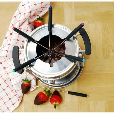 10 Piece Meat Fondue Set - Cook Pro 11-Piece Stainless Steel Fondue Set