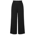 thumbnail image 5 of POROPL Womens Wide Leg Pants Palazzo Summer Beach High Waisted Flowy Pants with Pockets, 5 of 6