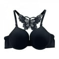 thumbnail image 2 of Women Flower Adjustable Front Closure Bra Push Up Underwire Y-line Straps Lace Bra P3, 2 of 6