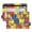 Colorful Pepper Food, variant on Sharks Fish in Sea 2 Pack Pencil Pouch for 3 Ring Binder Smooth Zipper Folders with Pockets Clear Window Pencil Case