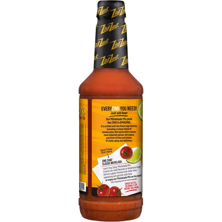 Zing Zang Michelada Mix, Non-Alcoholic Cocktail Mixer, 32 Fl Oz