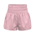 thumbnail image 2 of Charmgo Womens Shorts Clearance, Womens Running Quick Dry Shorts Workout Elastic Waist Athletic Yoga Pants Sports Pants Running Shorts for Women Shorts for Women Capri Pants for Women Pink, 2 of 6