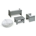 thumbnail image 4 of Badger Basket Doll Living Room Furniture Set for 18 inch Dolls - Gray/White, 4 of 6