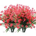 thumbnail image 2 of GRNSHTS 12 Bundles Artificial Flowers Fake Boxwood Plants Faux Plastic Shrubs UV Resistant No Fade Faux Greenery for Home Garden Hanging Planter Porch Patio Yard Office Wedding Decoration, 2 of 14
