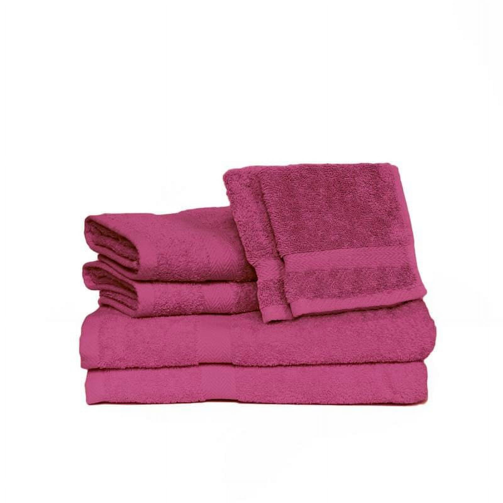 Deluxe Basics 6-Piece Solid Luxury Towel Set, Chocolate