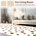 thumbnail image 2 of ODIKA 6' Machine Washable Non-Slip Area Rug, Artful Spotted with Distinctive Shapes High Traffic Rug, Brown, 311672, 2 of 7