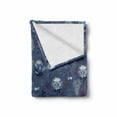 thumbnail image 2 of Botanical Soft Flannel Fleece Blanket, Soft Blue Tone Protea Flowers Flourishing in Abstract Garden Retro Floral Theme, Cozy Plush for Indoor and Outdoor Use, 50" x 70", Multicolor, by Ambesonne, 2 of 6