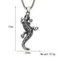 thumbnail image 2 of HIJONES Men's Animal Necklace Stainless Steel Vintage Hip Hop Punk Pendant Chain All Match Sweater Jewelry Gold, 2 of 5