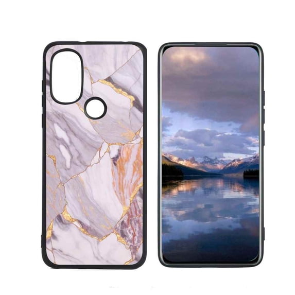 Compatible with Moto G Power 2022 Phone Case, Marble-Custom35 Case Men Women, Flexible Silicone Shockproof Case for Moto G Power 2022