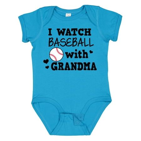 

Inktastic I Watch Baseball with My Grandma Gift Baby Boy Bodysuit