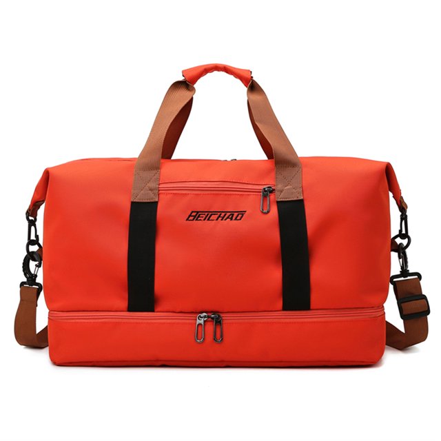 Bolsa de viaje para hombres y mujeres, bolsa de gimnasio con separación húmeda y seca para deportes