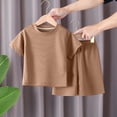 thumbnail image 7 of Ugoldhm Boys' Versatile 2-Piece Set – Solid Color T-Shirt and Shorts, Summer Everyday Wear（1-14 Years), 7 of 7