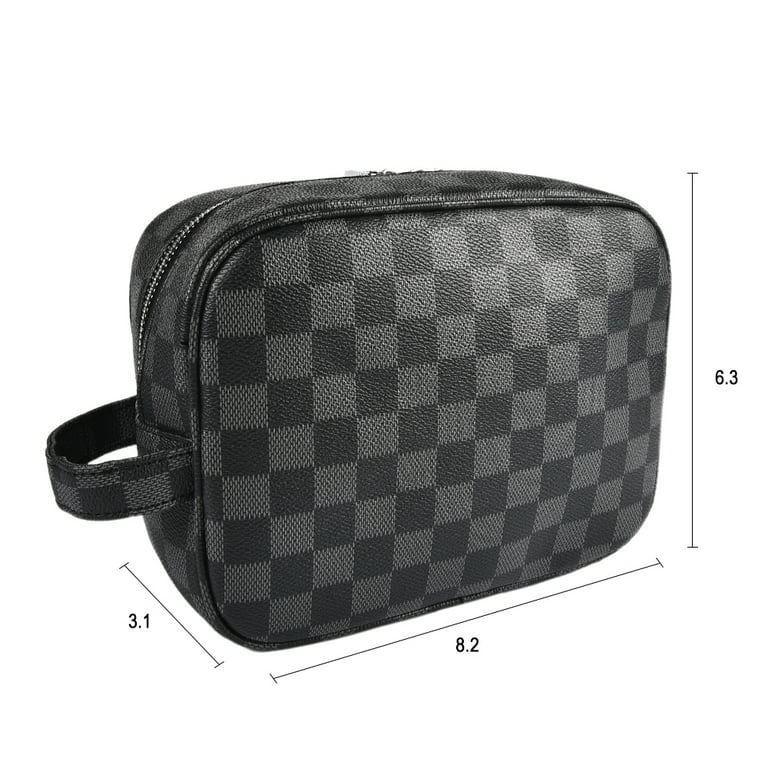 Sexy Dance Leather Makeup Bag,Checkered Design India