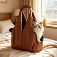 thumbnail image 6 of Large Capacity Outdoor Sling Pet Carrier Bag Breathable Shoulder Kitty Dog Travel Tote Portable Safety Pet Bag For Walking Travel And Daily Outdoor Use, 6 of 6
