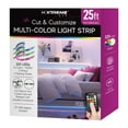 thumbnail image 2 of Xtreme Lit 25ft  Indoor LED Strip Lights Kit, Multicolor LED Lights for Bedroom, Cuttable, Remote Control, 2 of 9