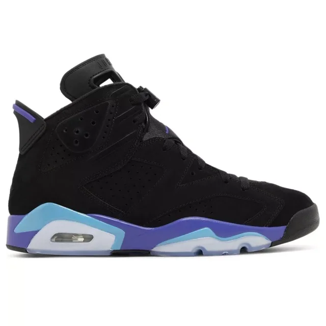 Ni - ke Jordan Retro 6 "Aqua" Black Blue New CT8529-004 Mens Size 15