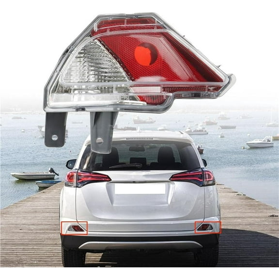 LABLT Rear Bumper Reflector Light Stop Lamp Replacement for Toyota RAV4 2016-2018 814800R040 TO2883107 Left Drive Side