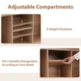 thumbnail image 5 of JOIVI Desktop Bookshelf, Countertop Storage Organizer Rack, Desk Hutch with 5 Shelves for Computer Desk, 3-Tier Desktop Display Organizer Rack for Office Dorm, Natural, 5 of 10