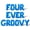 Blue, variant on Letter Balloons - FOUR EVER GROOVY 16" Inch Alphabet Letters Foil Mylar Balloon 4th Birthday Party Banner (Gold)