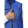 thumbnail image 3 of Mofiz Men's Vest Outerwear Full Zip Windproof Sleeveless Hiking Golf Jacket Drak blue M-2XL, 3 of 14