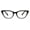 Black, variant on In Style Eyes Stylish Large Cateye Reading Glasses for Women Black +1.75