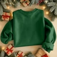 thumbnail image 5 of Christmas T-Shirts And Sweatshirts, Women'S Sweatshirts, Long-Sleeved Pullover Sweatshirts, Women'S Long-Sleeved Tops, Fashion Print Design, Comfortable Wear,Dark Green,L, 5 of 5