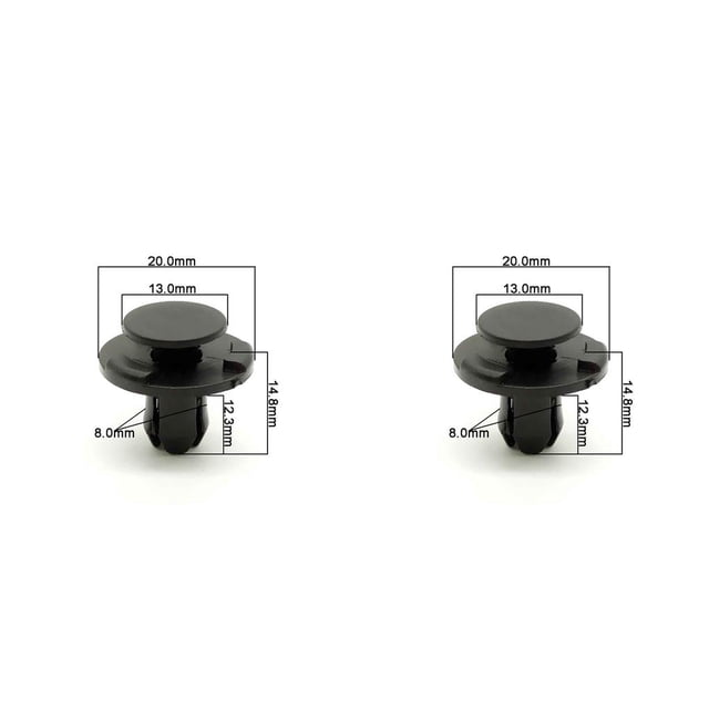 Maoww 50 Pcs Kit de Clips de Fixation Auto Mélangés pour Panneau de Voiture, Pinces Décoratives pour Rivets de Porte, Garde-Boue pour Accessoires Type2 NO2
