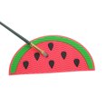 thumbnail image 4 of Unique Bargains 1pc Watermelon-Shape Makeup Brush Cleaning Mat Red for Easy Makeup Red, 4 of 6