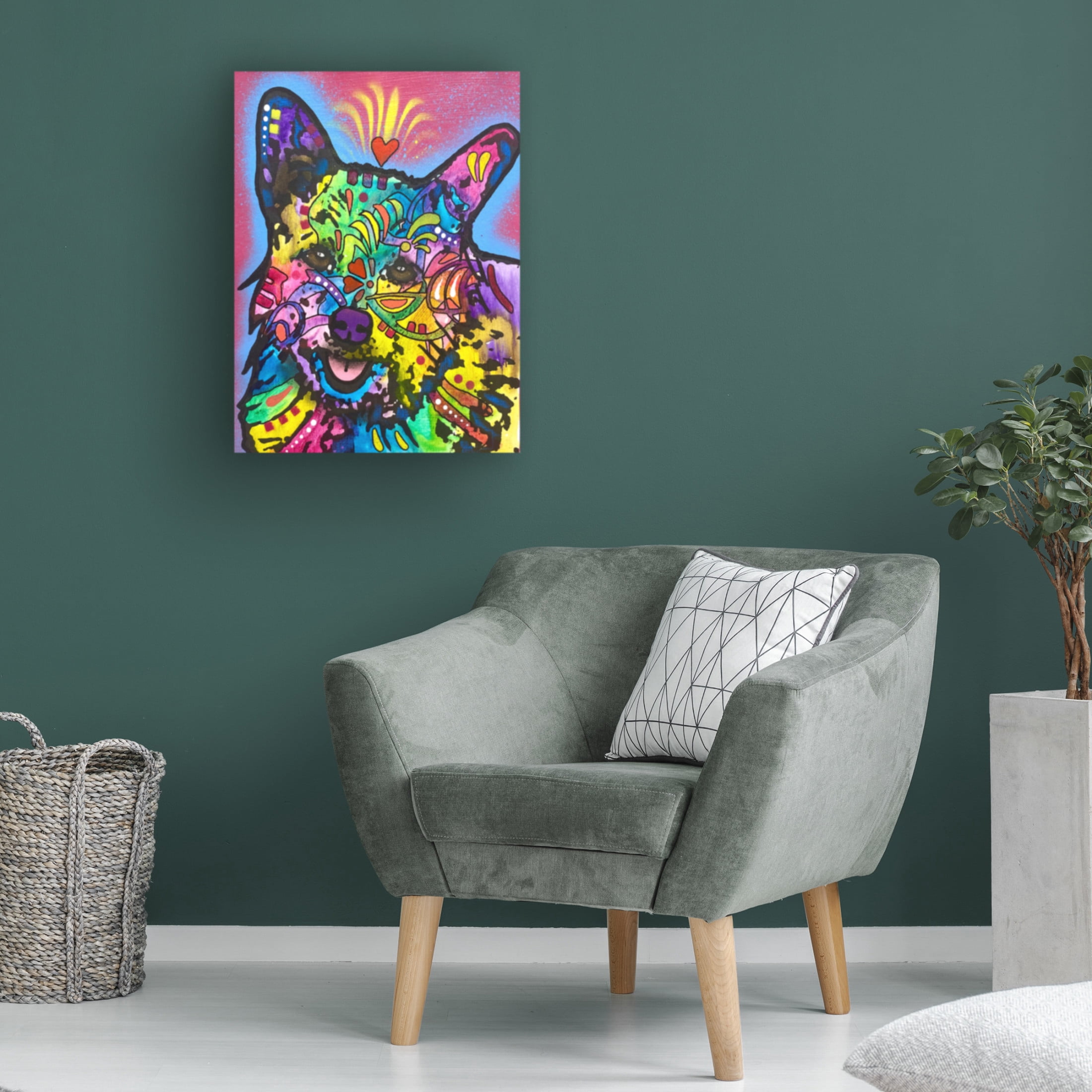 Canvas Wall Art - Dean Russo 'Always Down For Snuggle Town' Wall Art for Living Room, Bedroom, or Office Décor by Trademark Fine Art - 24 x 32 Inches