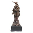 thumbnail image 3 of Wild Western Rodeo Cowboy With Bucking Bull Bronze Electroplated Statue, 3 of 8