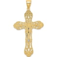 thumbnail image 4 of 14K Two-Tone With Rhodium Crucifix Charm Made In United States k9224, 4 of 5