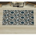 thumbnail image 1 of Circle Decorative Rug, Vintage Design with Round Shapes with Curved Lines Abstract Geometric Motifs, Quality Carpet for Bedroom Dorm and Living Room, 6 Sizes, Persian Orange, by Ambesonne, 1 of 1