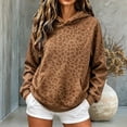 thumbnail image 3 of shoper Leopard Hoodie for Women, Oversized Y2k Print Hoodies Pullover Trendy Hooded Fall Sweatshirts with Pockets, 3 of 7