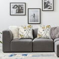 thumbnail image 2 of BANET Set of 2 Twin Bedding Grey and Yellow Bedding 20x20in, 2 of 7