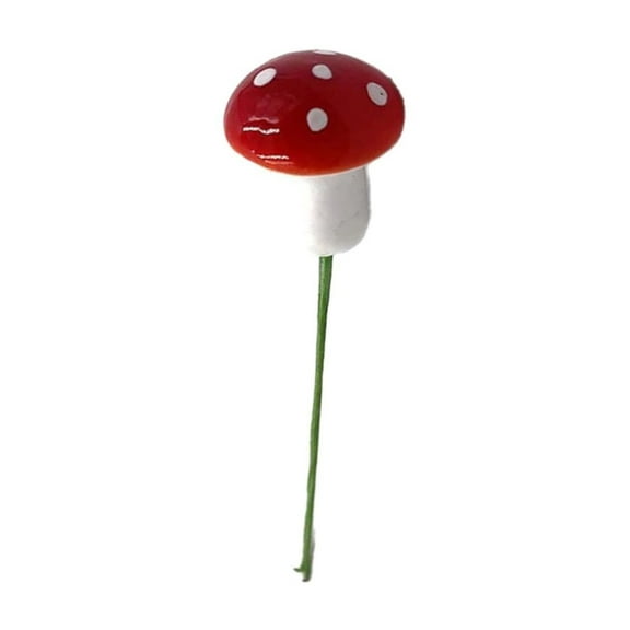 Mini Miniatures Artificial Garden Fairy Bonsai Plant Pot Resin Craft Decoration For Home DIY Decor (Red)